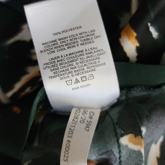 Express Leopard Print Satin Midi High Rise Skirt - Picture 10 of 10